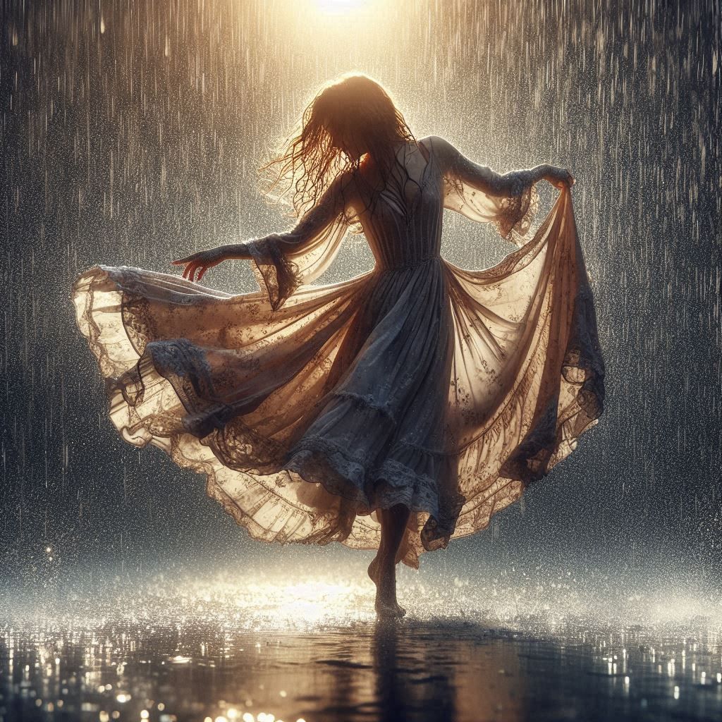 "Lost in the moment, free from all inhibitions."