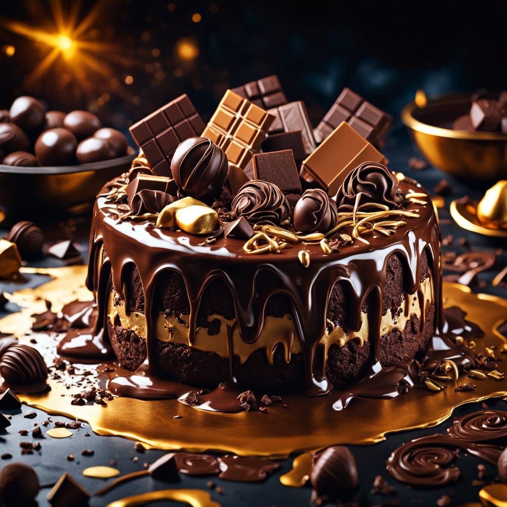 Chocolate cake  by @Kitty