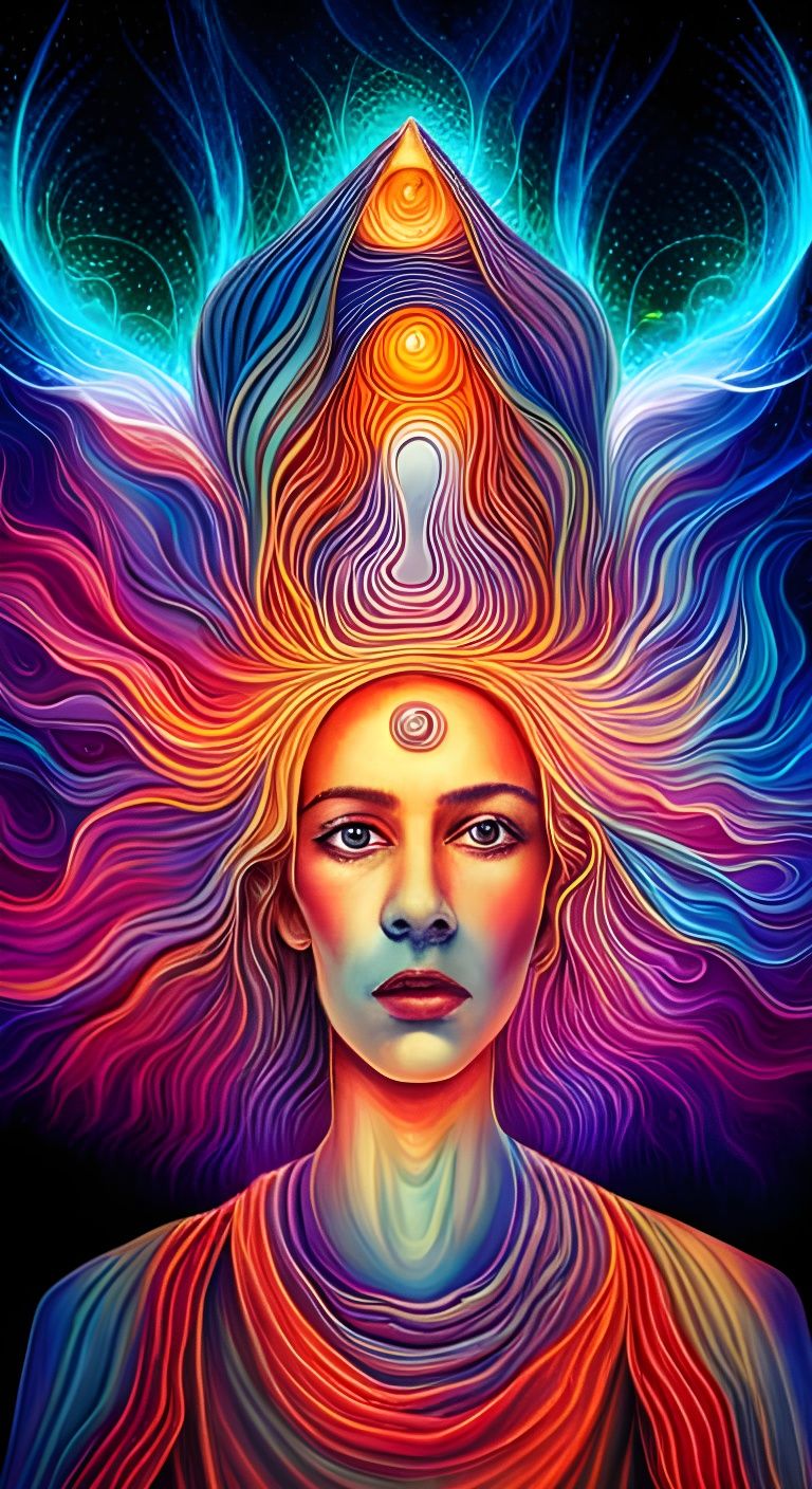 Astral Projection Third Eye Opening - Ai Generated Artwork - Nightcafe 