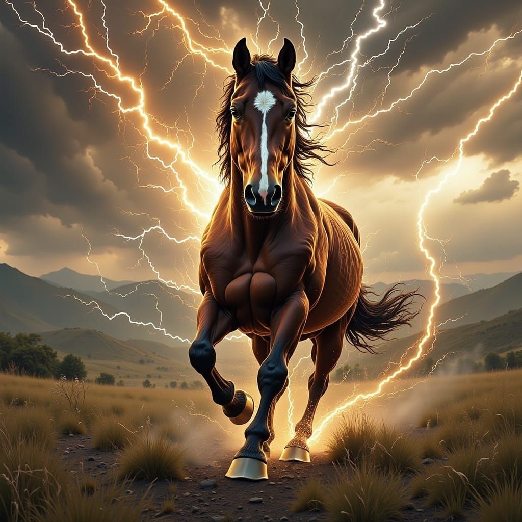  <lora:Raio Flux:1.0> A horse