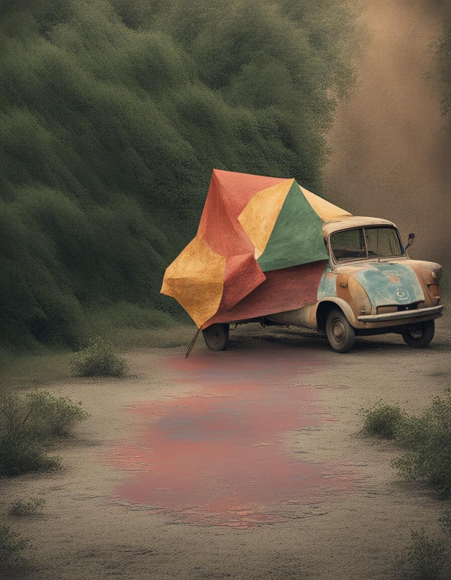 Make the start image look like it was painted on canvas