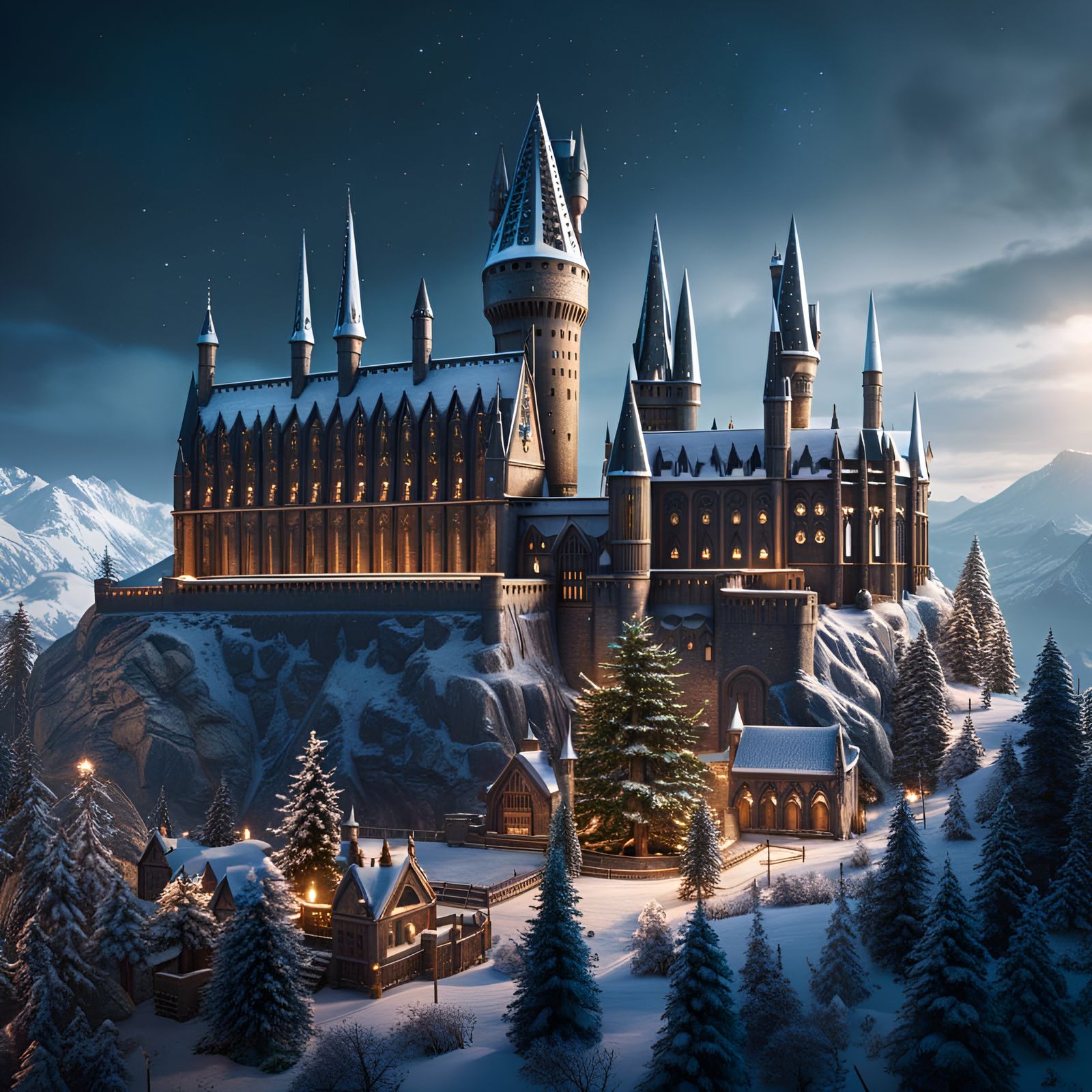 Hogwarts Castle - AI Generated Artwork - NightCafe Creator