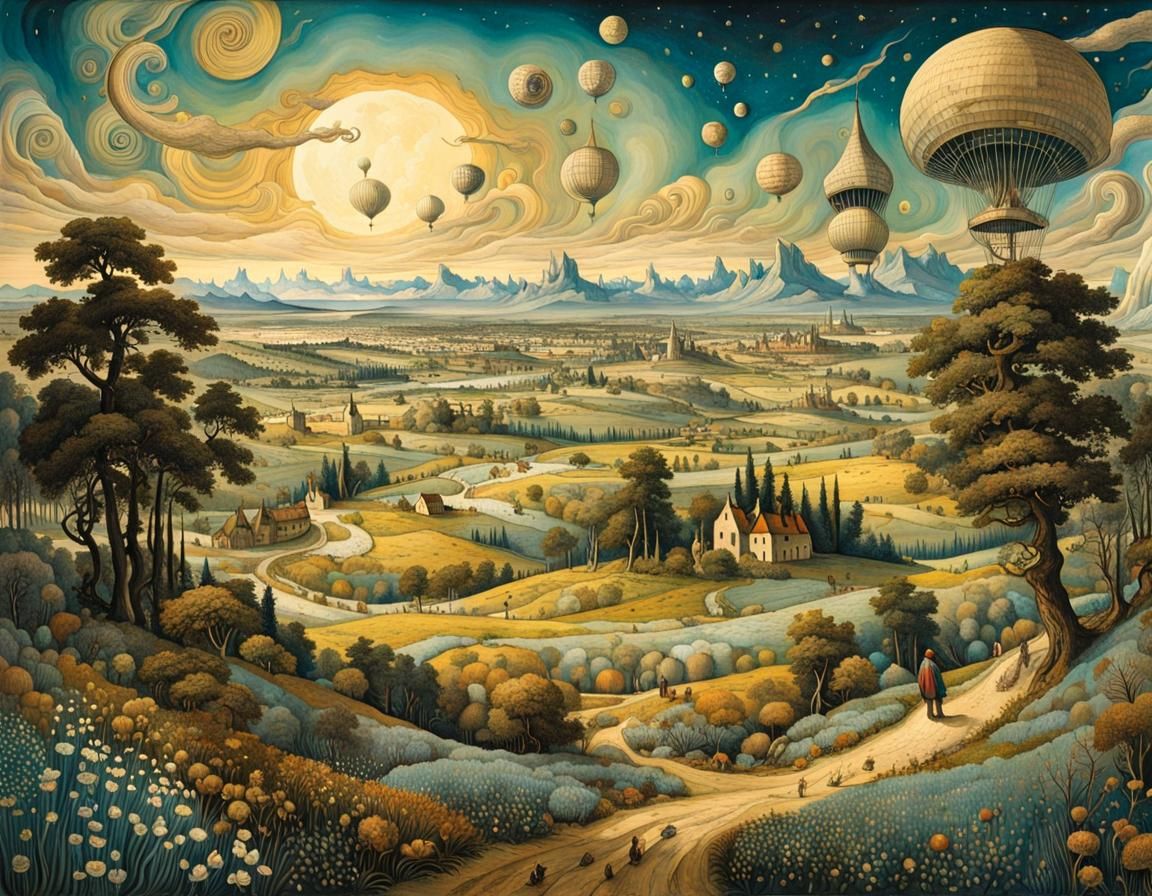 Land of Swirling Dreams  by @Huginn