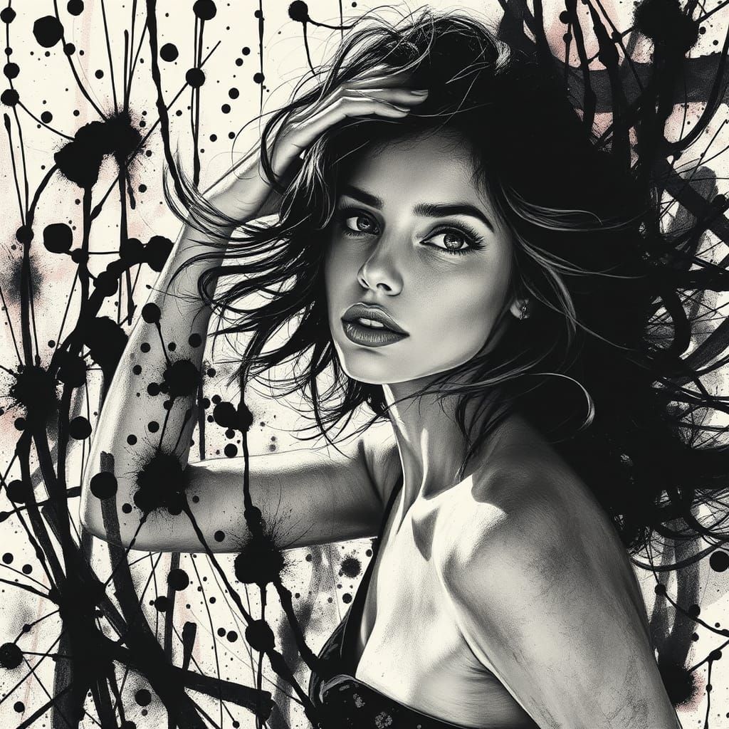 Ink art  by @Lunise