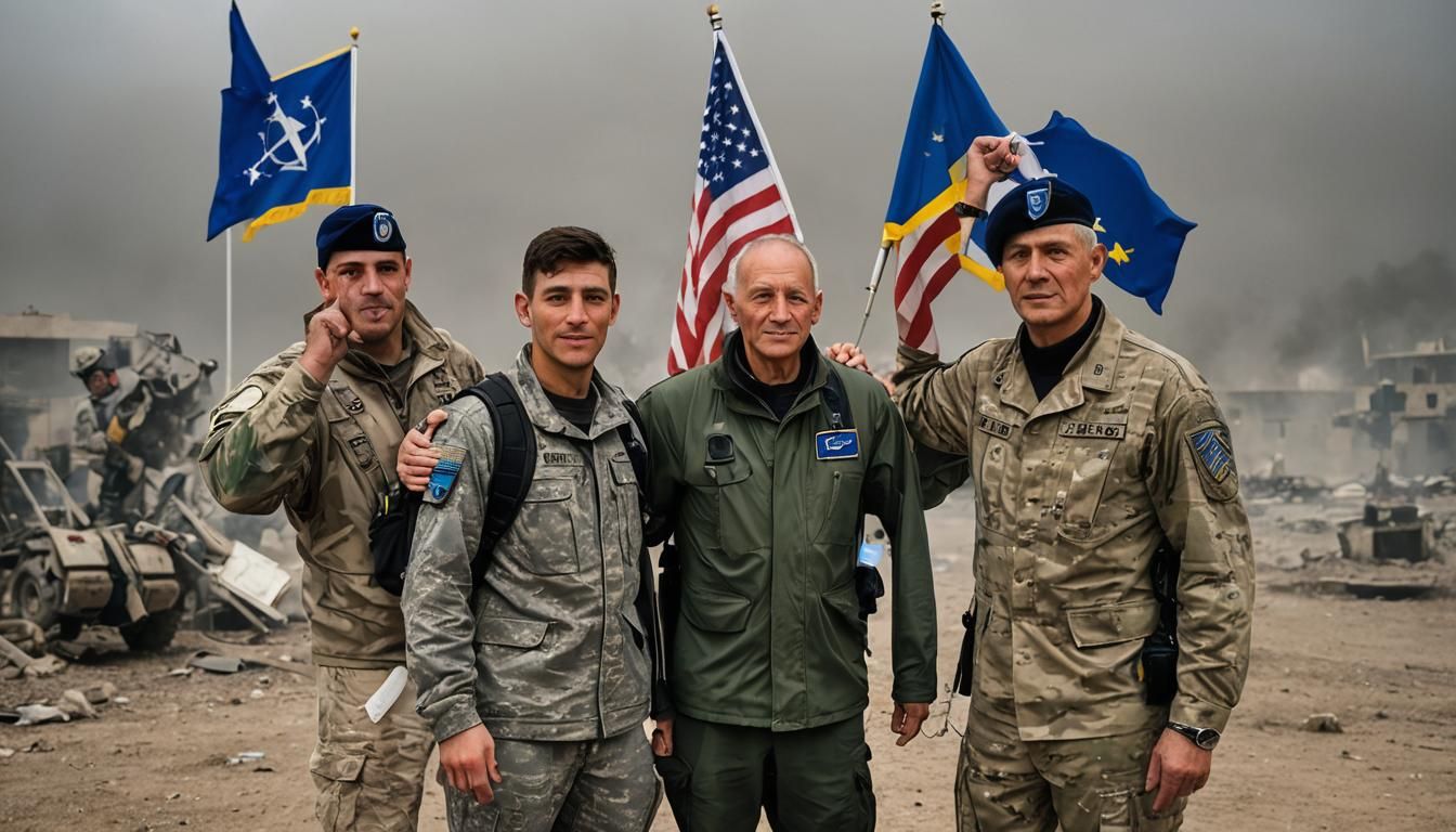 An 27-year-old Handsome Air Force Combat Medic Next To Handsome 65 Yr 