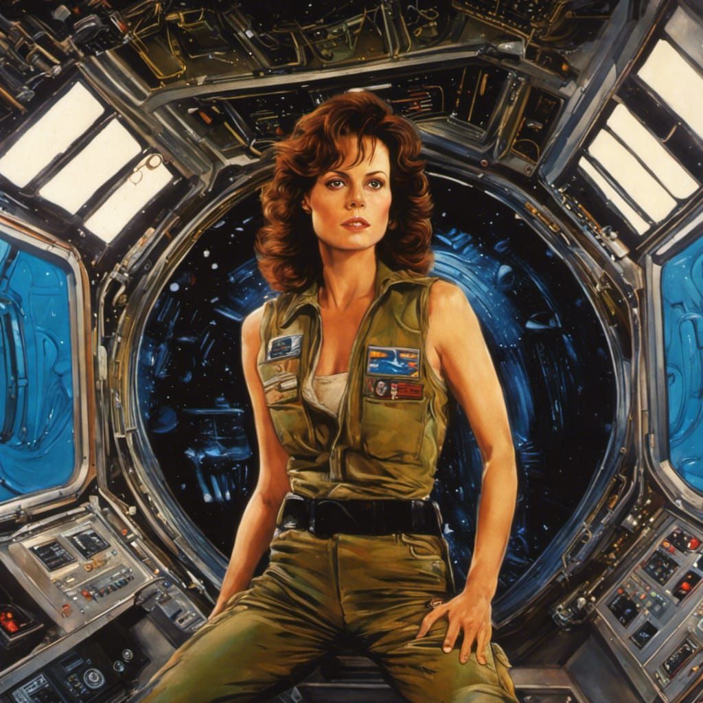 Sigourney Weaver as Lt. Ripley 🎦🎞️ - AI Generated Artwork - NightCafe  Creator