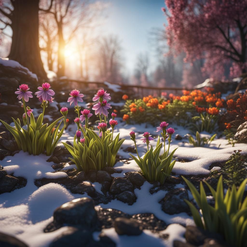 Spring Arriving as Winter Retreats  by @GingerBredMan1989