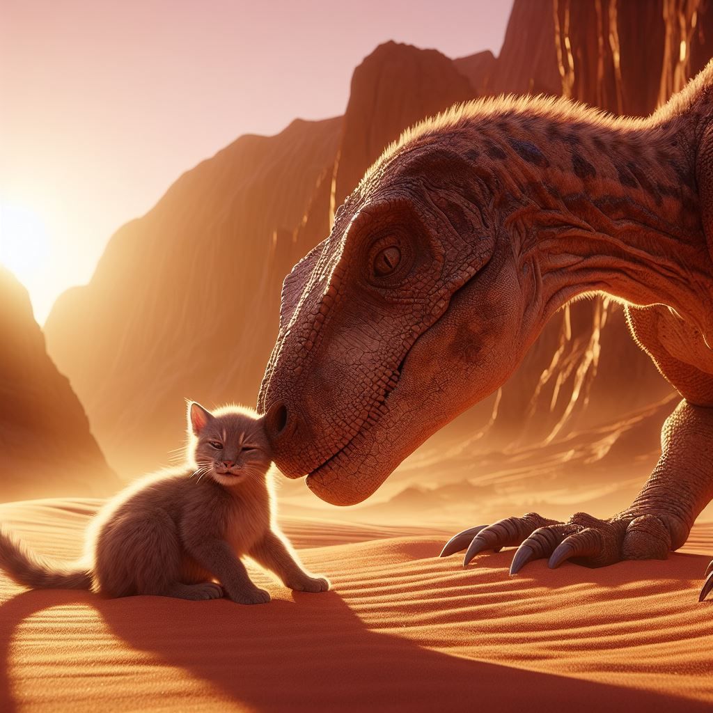 Raptor meets mountain lion cub