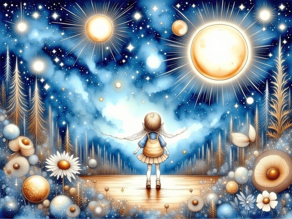 Celestial Whimsy in Ethereal Dreamscapes