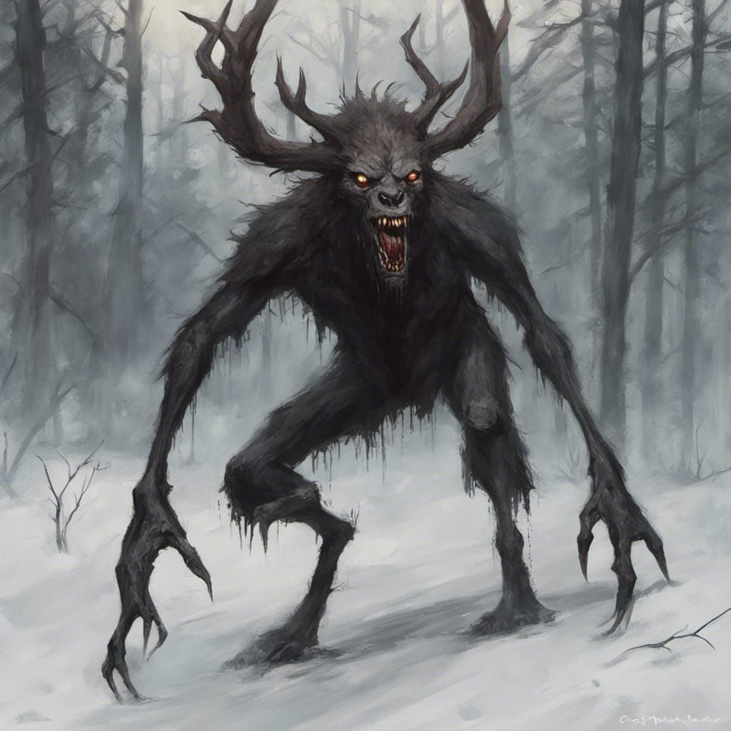 Wendigo - AI Generated Artwork - NightCafe Creator