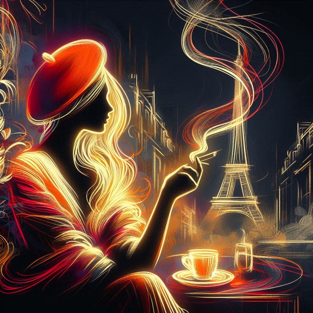 Je sais je fume beaucoup en ce moment 💙🤍❤️