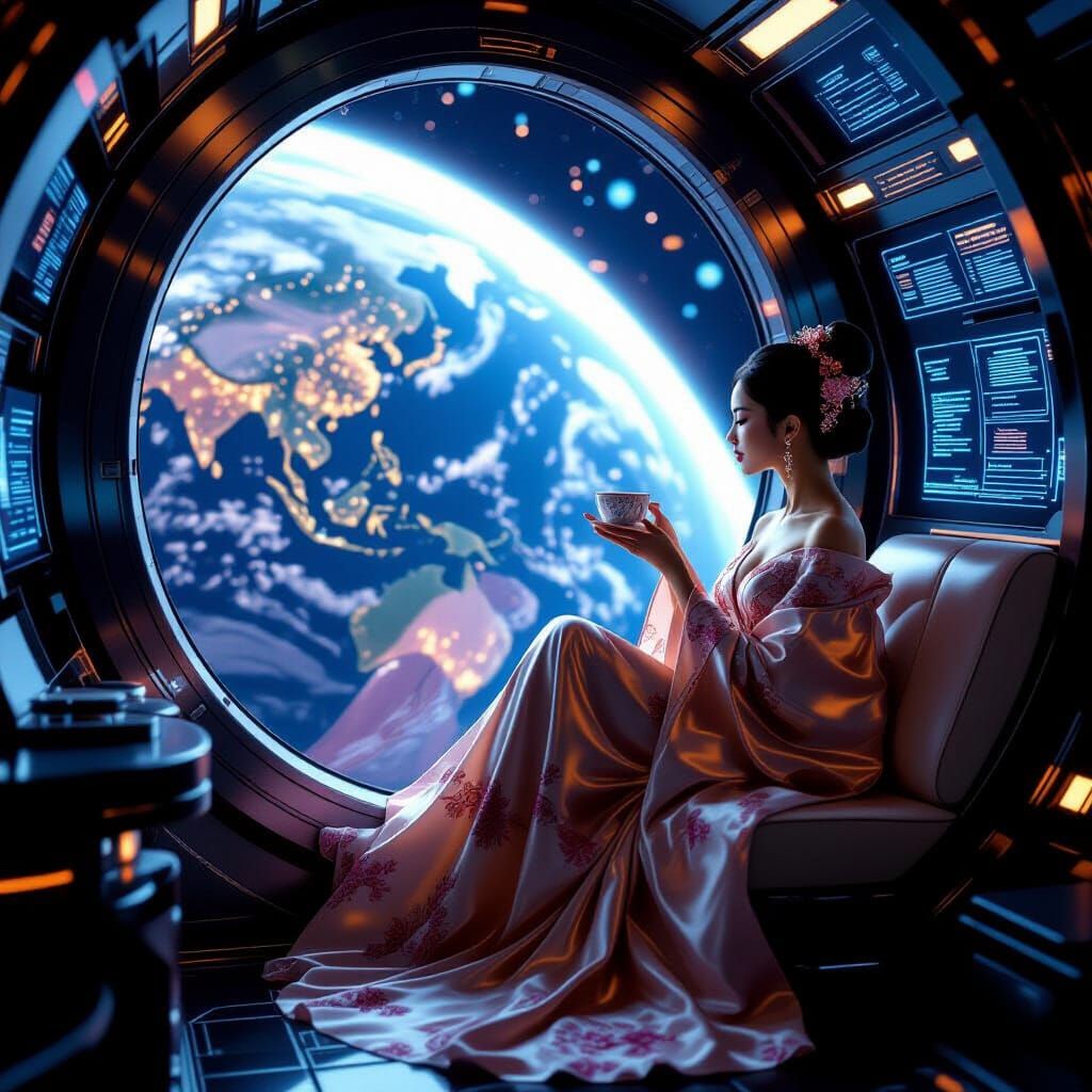 futuristic rocket ship  by @Teresa Chong