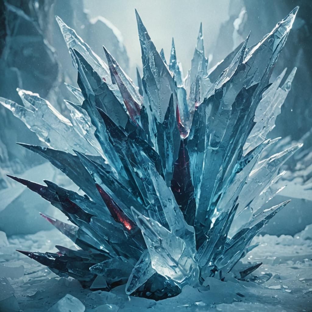 Red Ice Encased Treasure: Cinematic Film Still