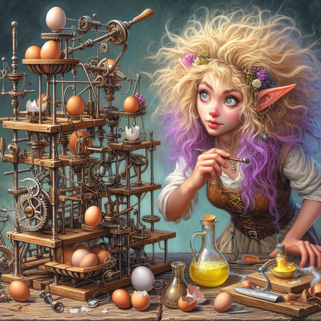 A Simple Machine to Make Scrambled Eggs