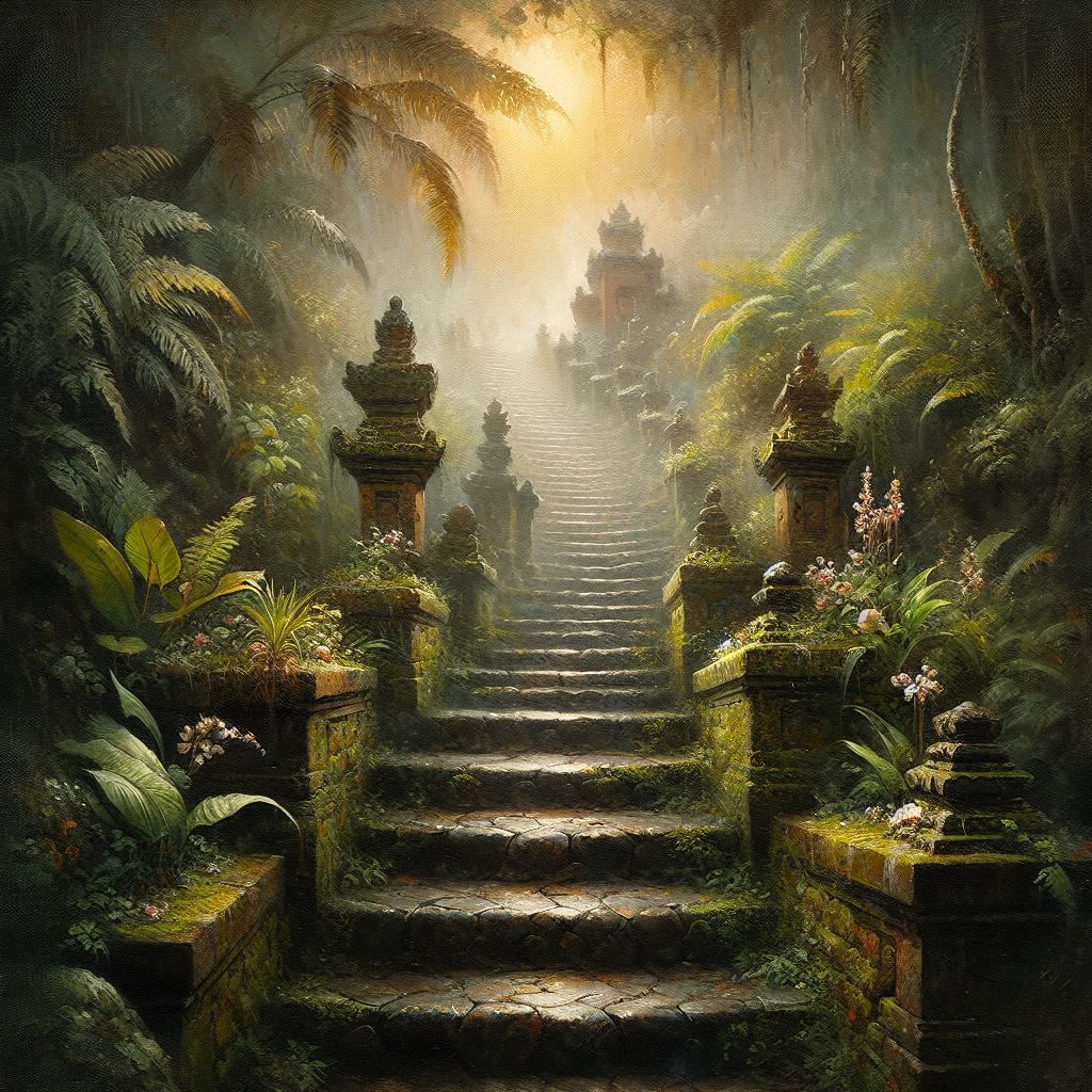 The road to the Temple