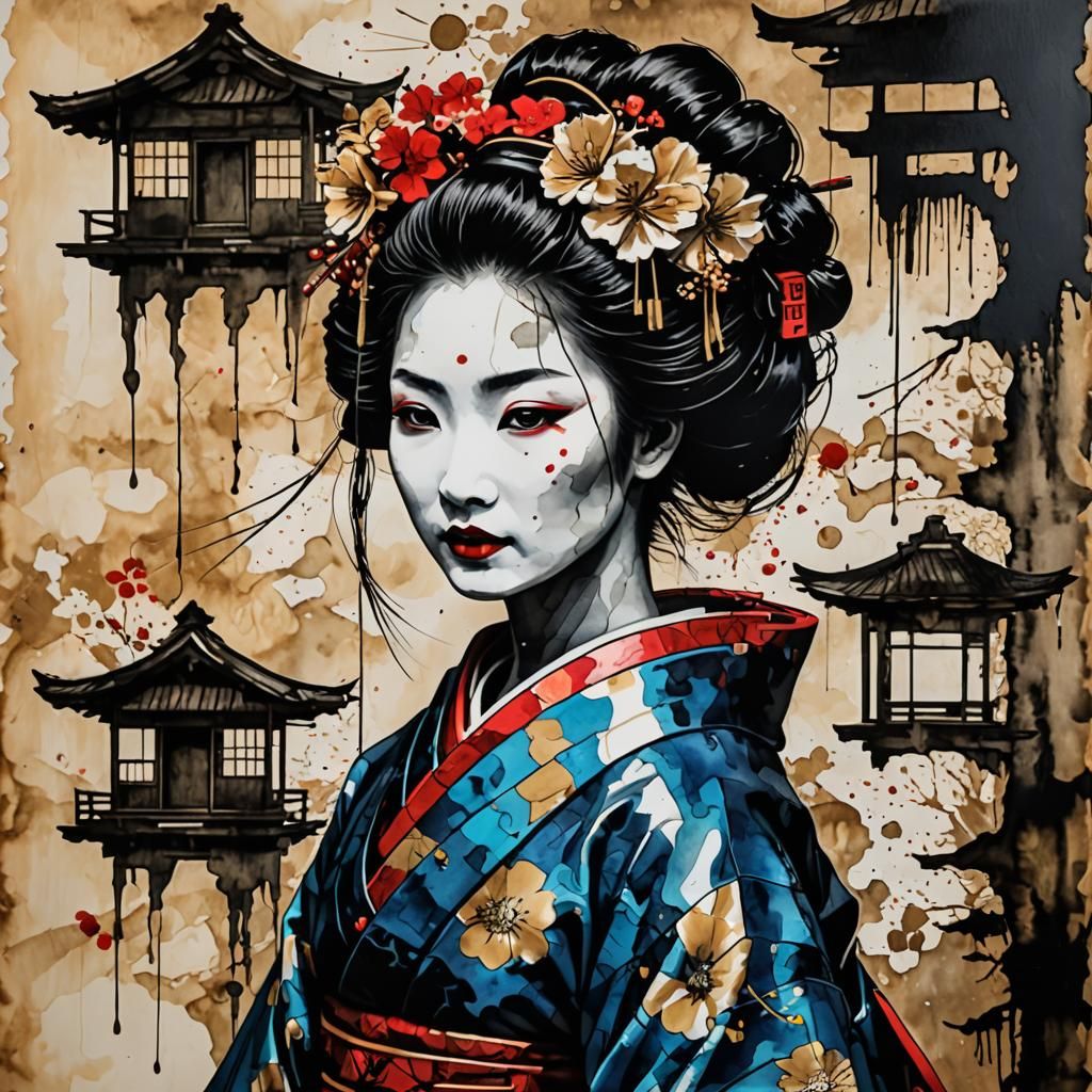 image geisha - AI Generated Artwork - NightCafe Creator