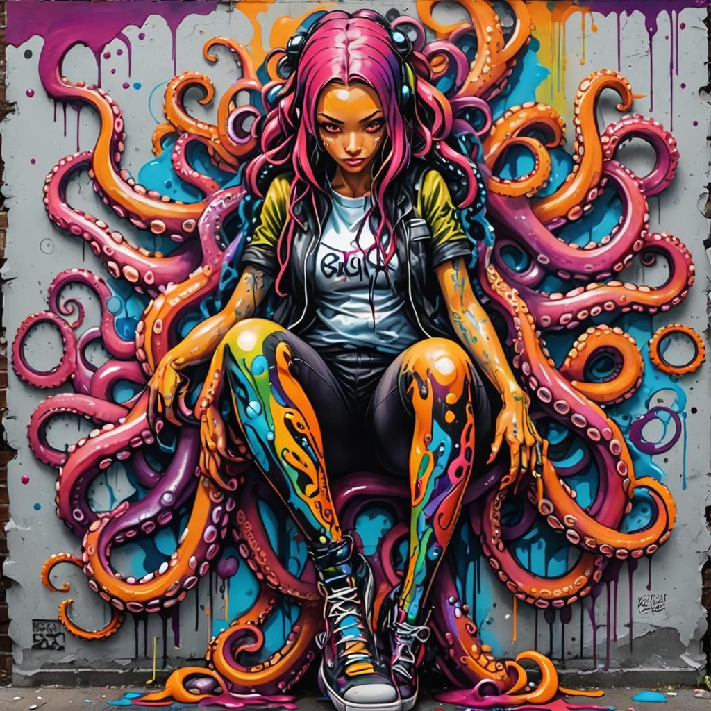 octopus girl wallpaper