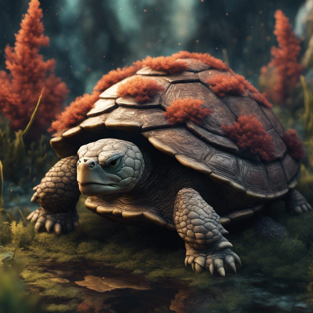 fluffy turtle - AI Generated Artwork - NightCafe Creator