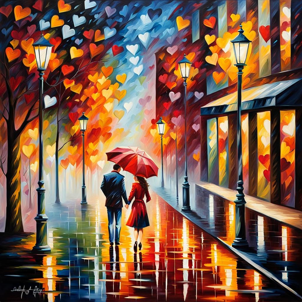 It's Raining Love - Ai Generated Artwork - Nightcafe Creator