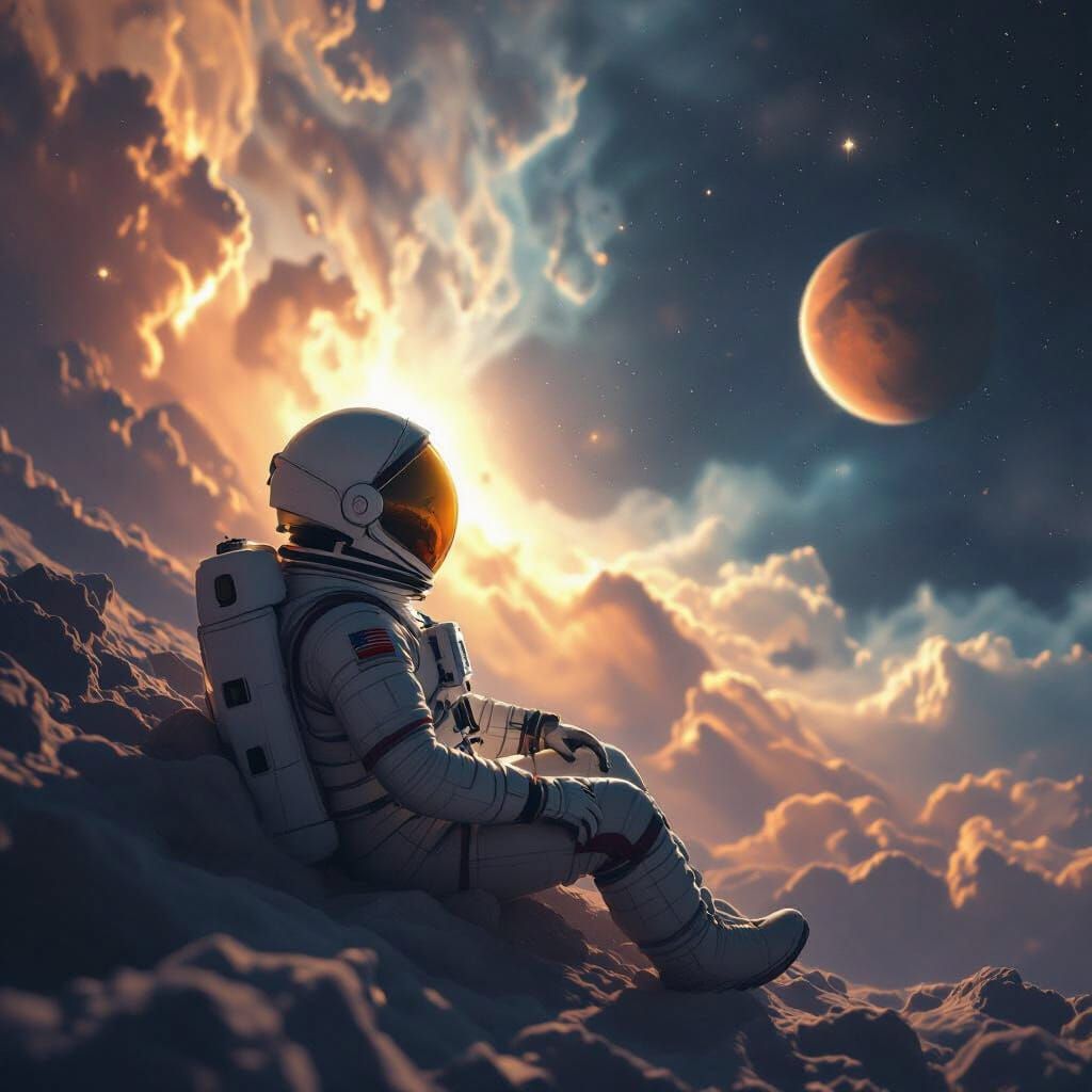 The silence of the universe  by @Nikki