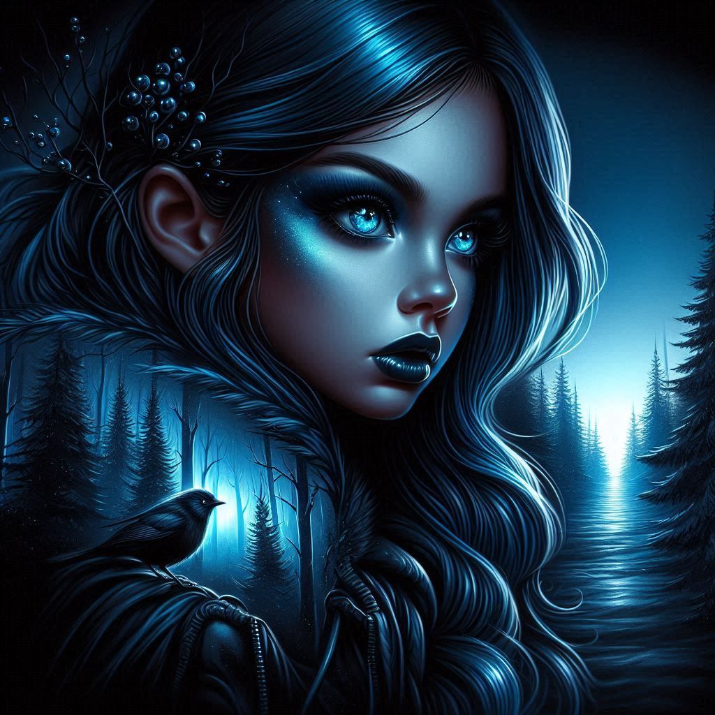 Blue Forest Woman