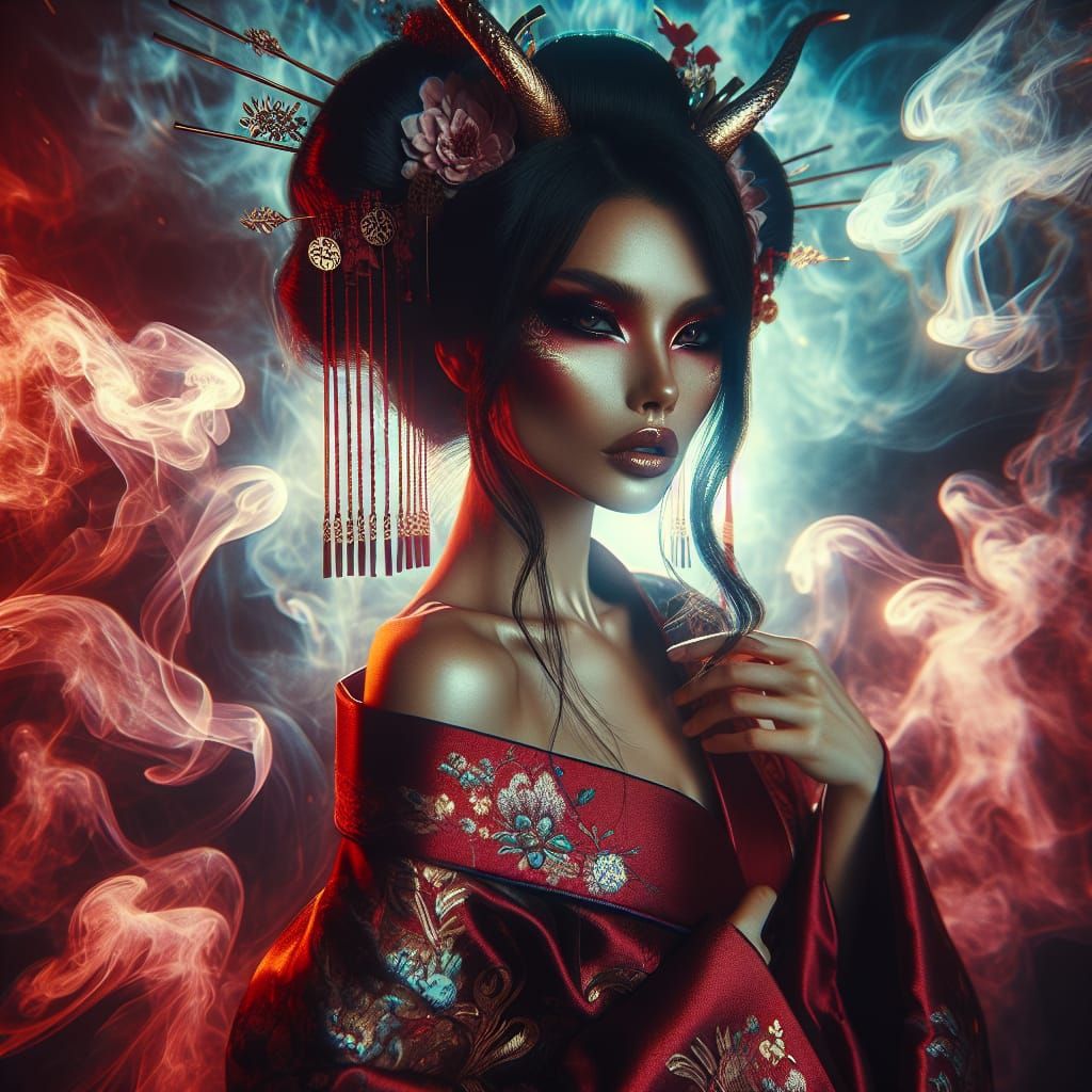 Geisha - AI Generated Artwork - NightCafe Creator