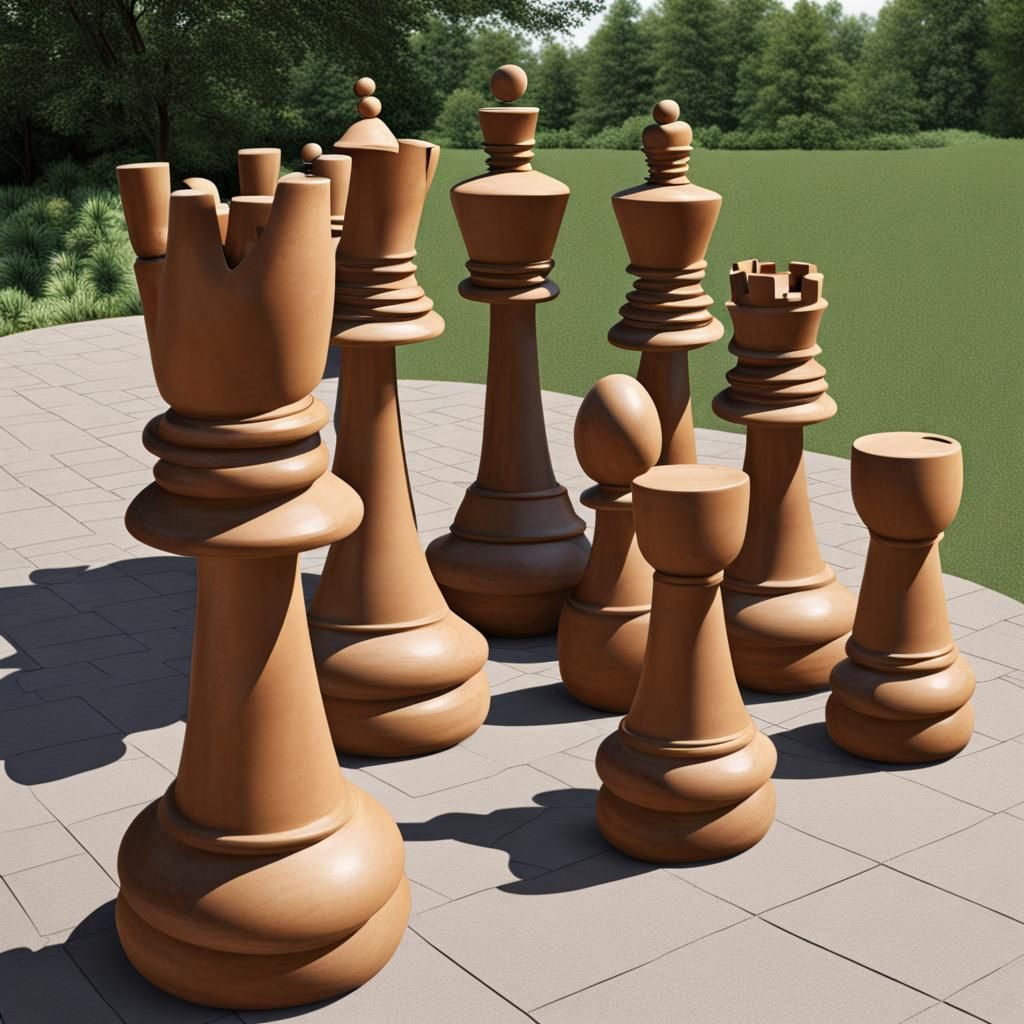 Chess pieces poised for the next move. - AI Generated Artwork - NightCafe  Creator