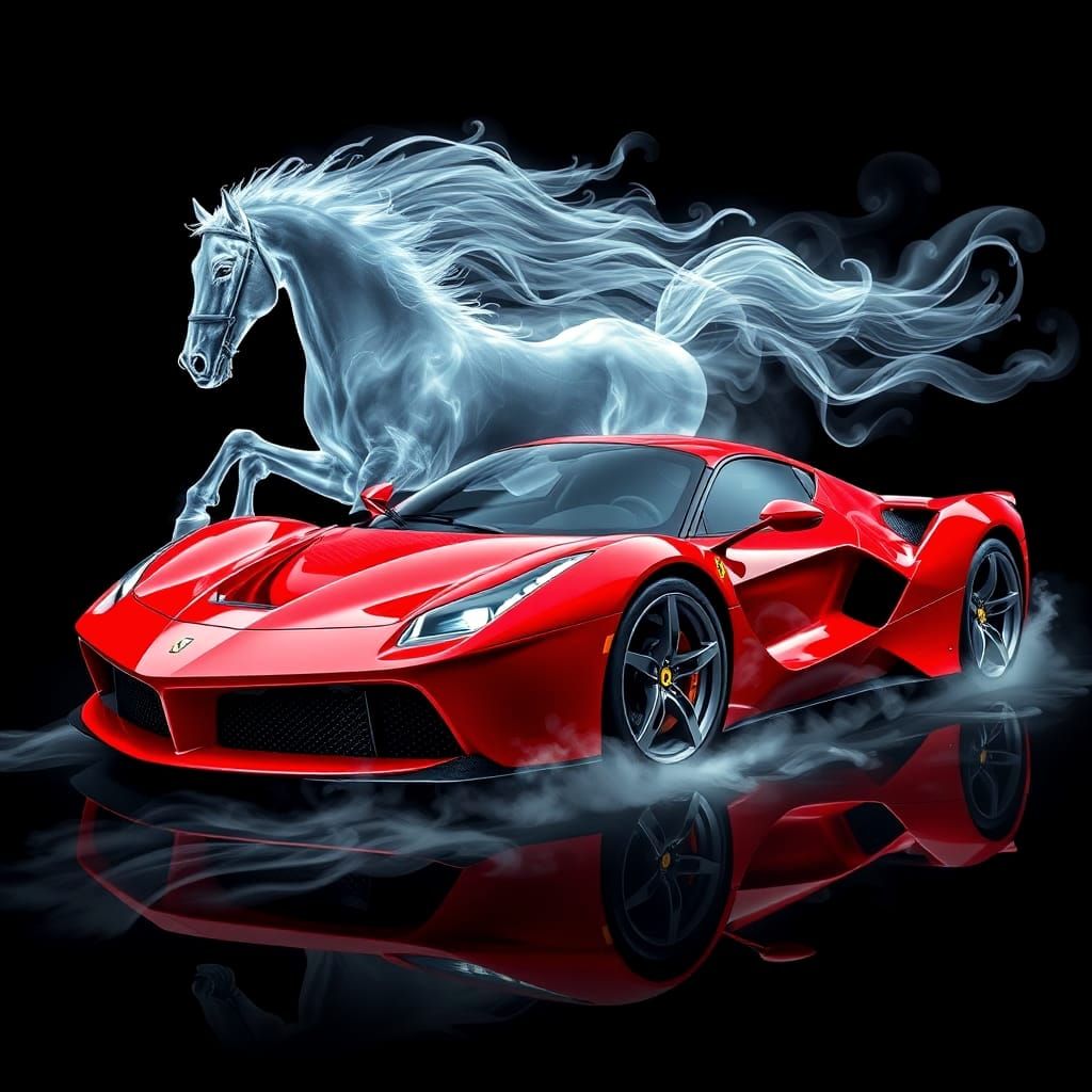 The prancing horse,  Ferrari supercar  by @Zand
