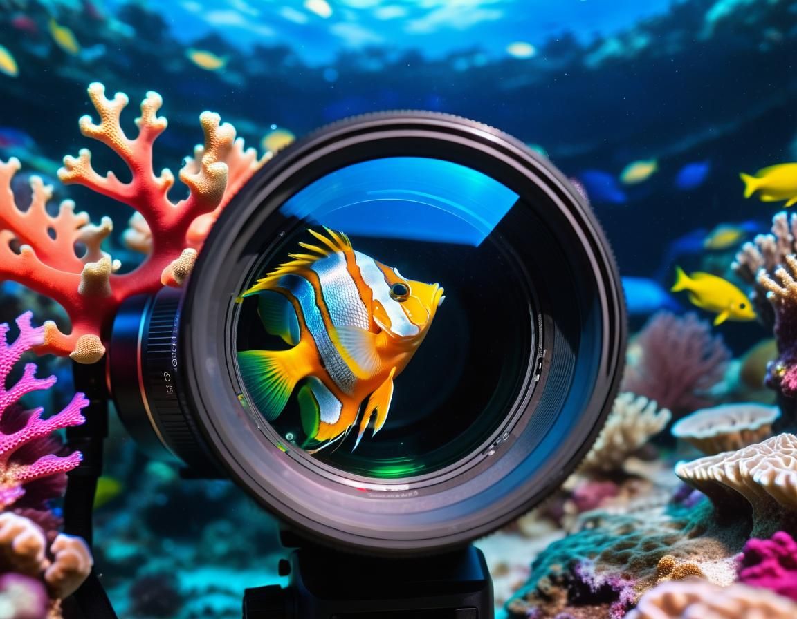 There's a fish inside the camera??
