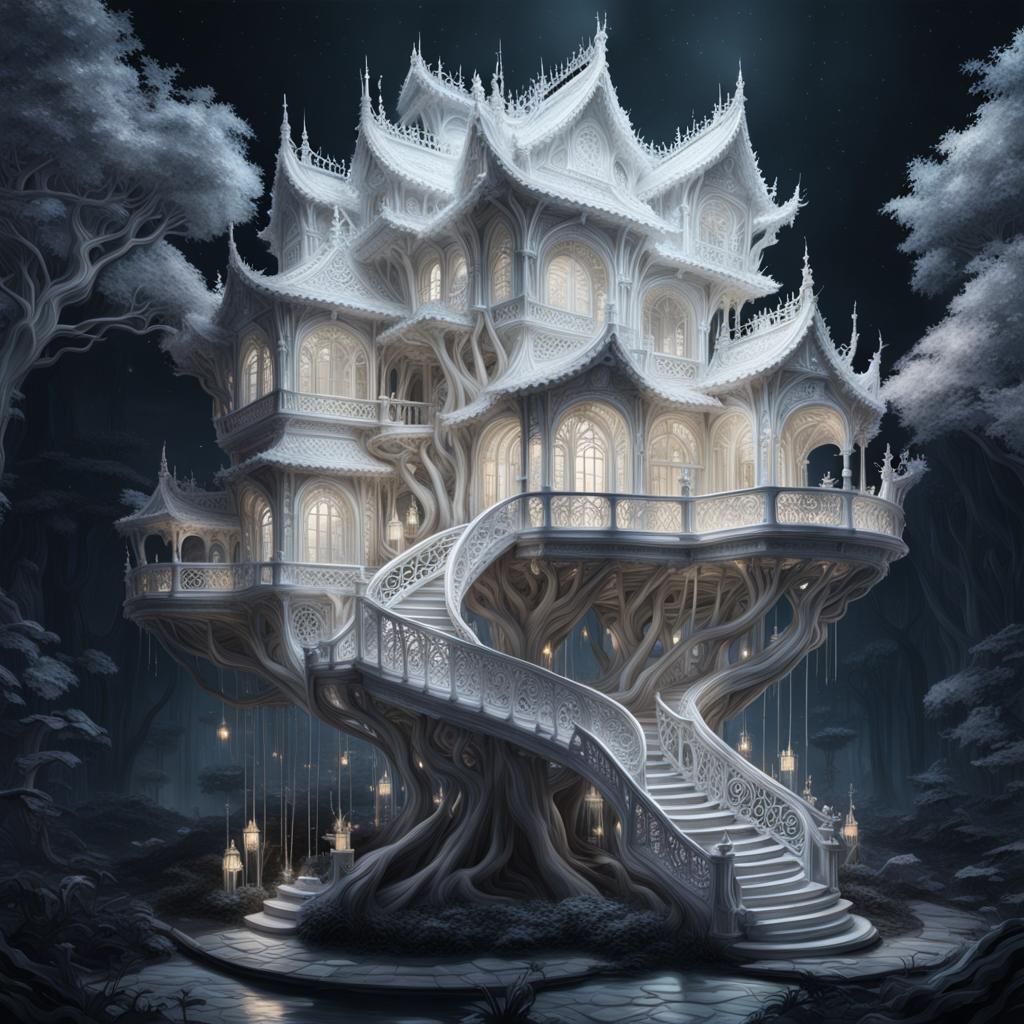 treehouse palace  by @Dahut