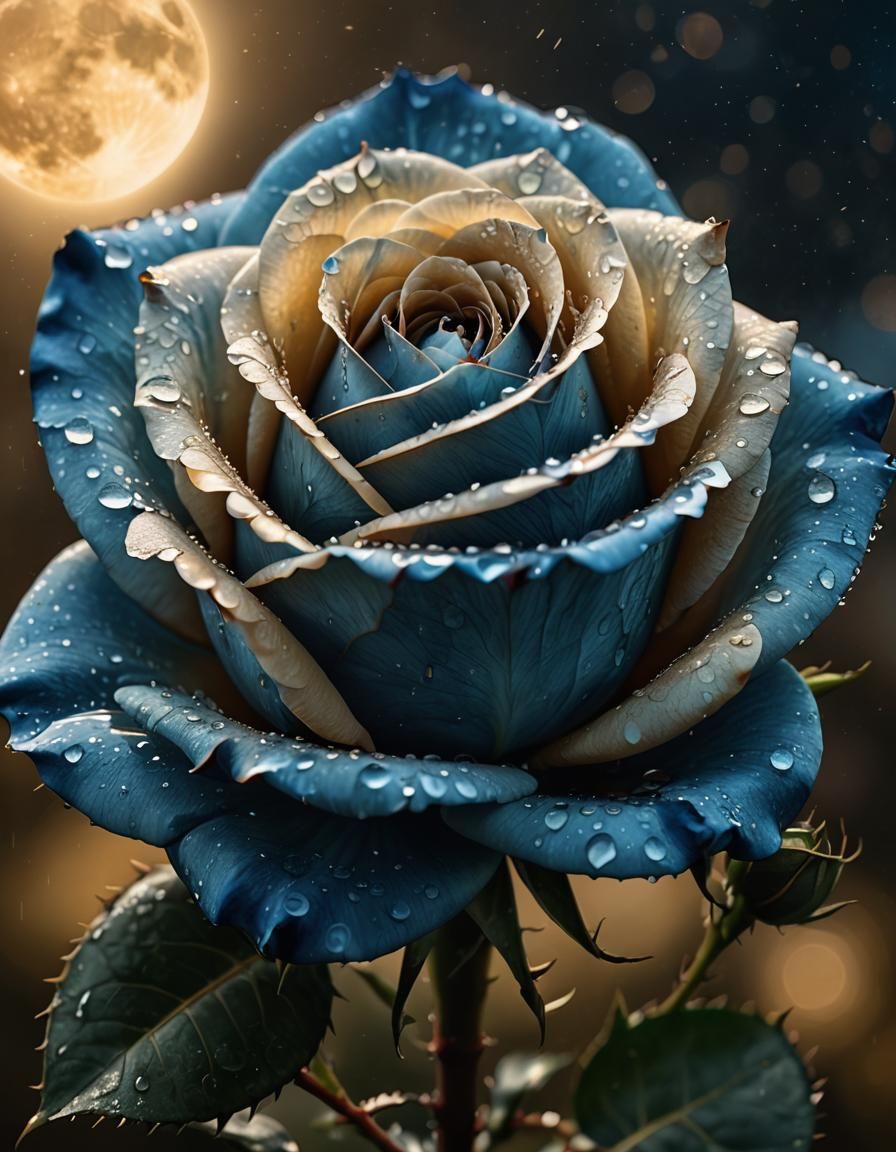 blue rose  by @Richard Parker