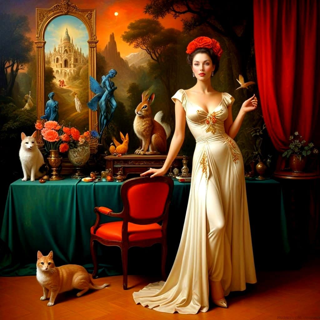 Surrealistic Beauty in Vibrant Motion