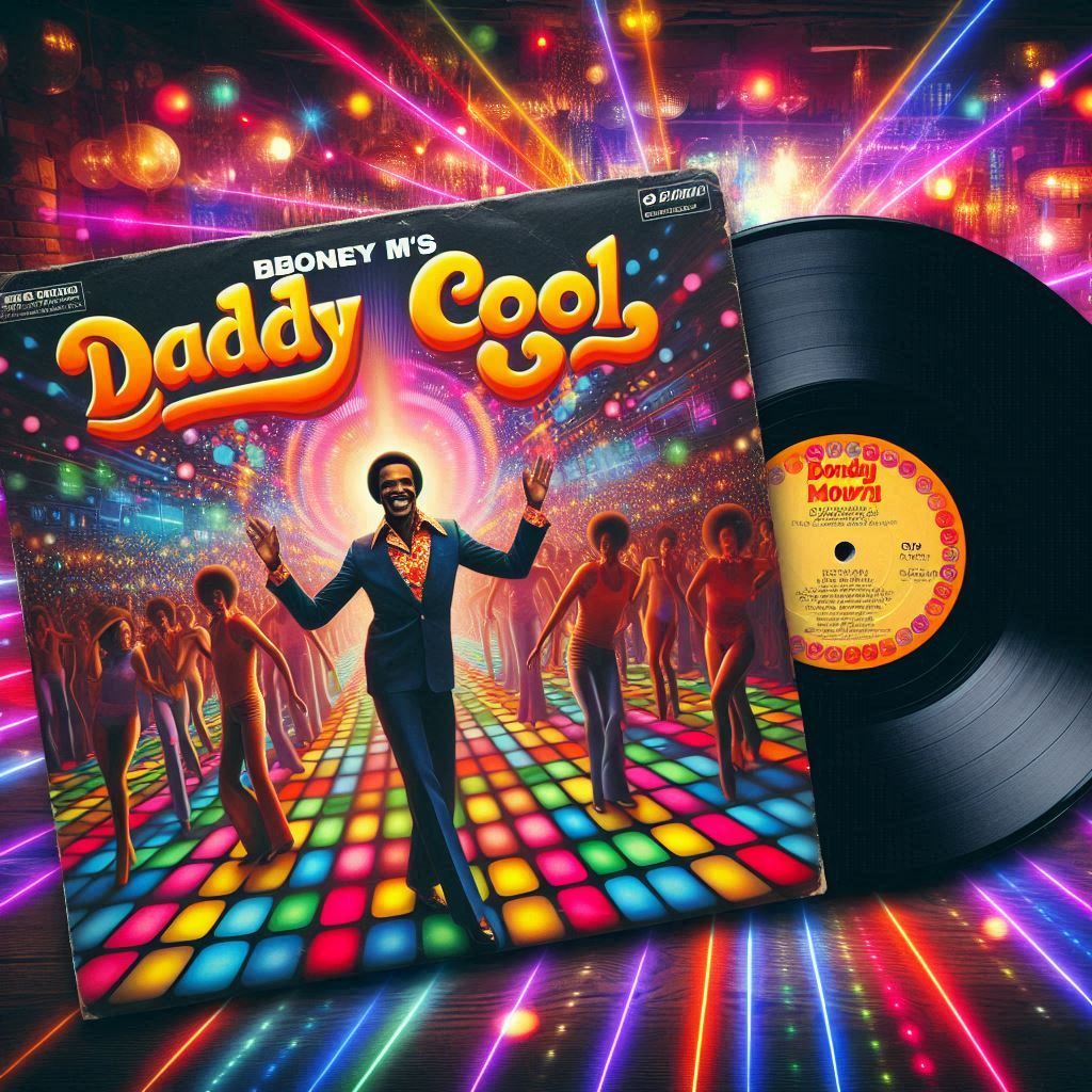 Boney M's Daddy Cool 33 rpm record cover
