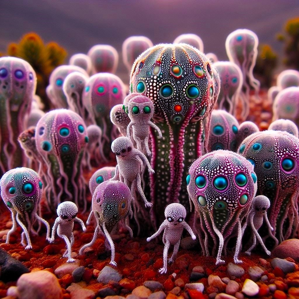 The Happy Cactus Family