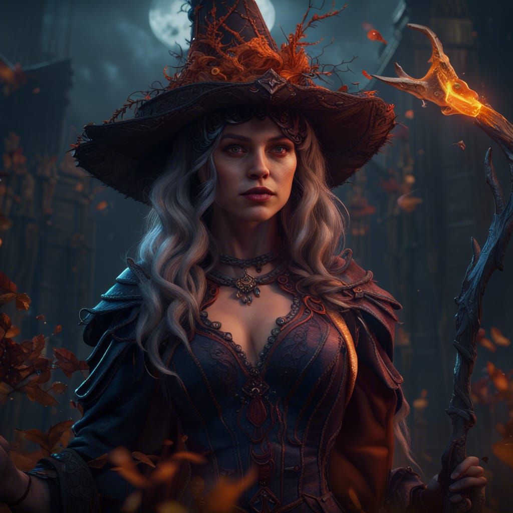 a beautiful witch - AI Generated Artwork - NightCafe Creator