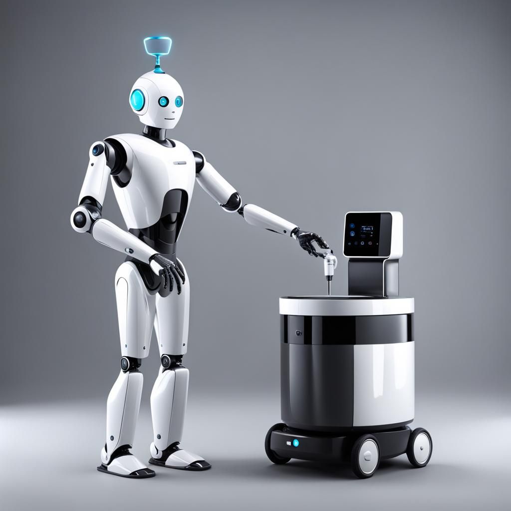 Robot Butler - AI Generated Artwork - NightCafe Creator