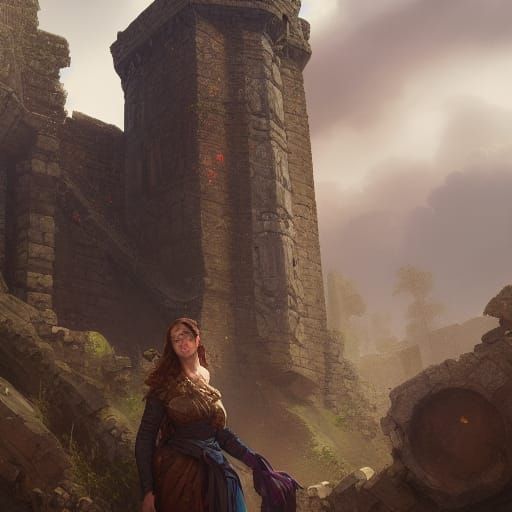 Ruins of a medieval castle