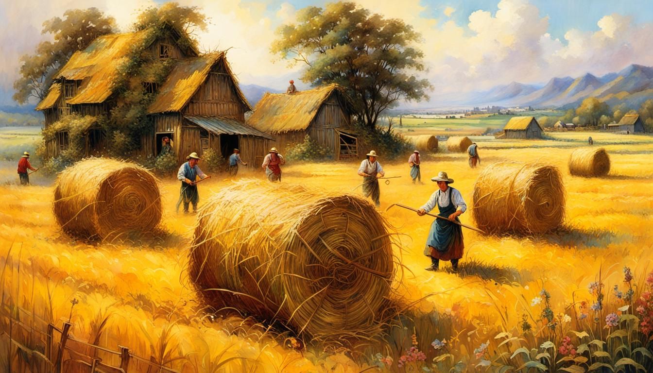 Haymaking  by @Simon Snow