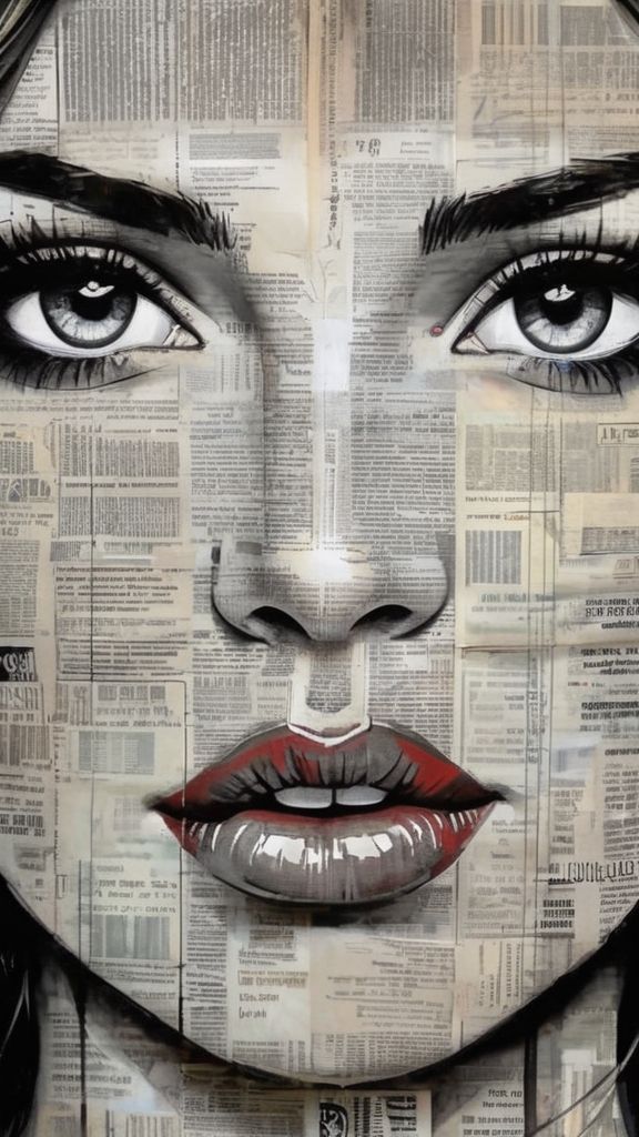 Art in a newspaper
