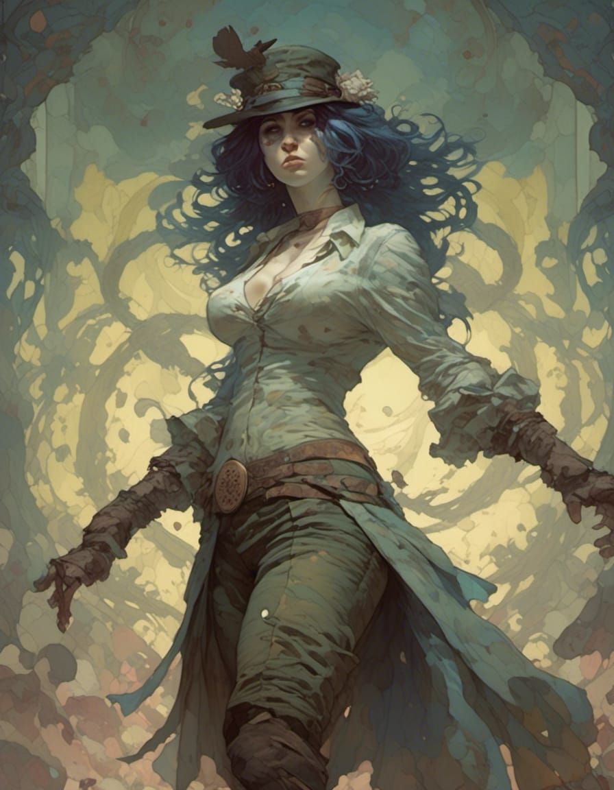  <lora:RPG Portraits:1.0> Lazarus the immortal, bare knuckle, set in the year 1915, in  new orleans, muted complimentary colors 