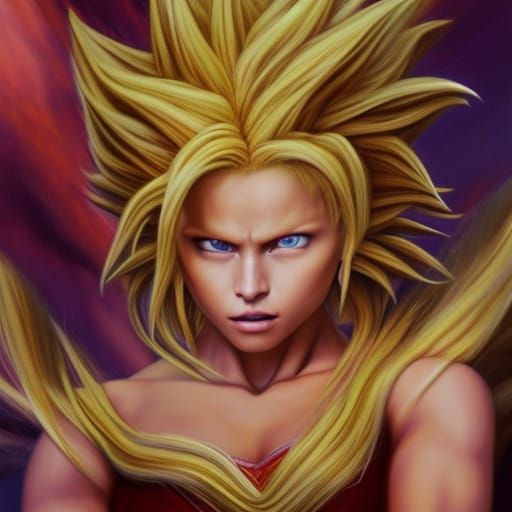 Live action film, Realistic and Beautiful Super Sayayin Fema...
