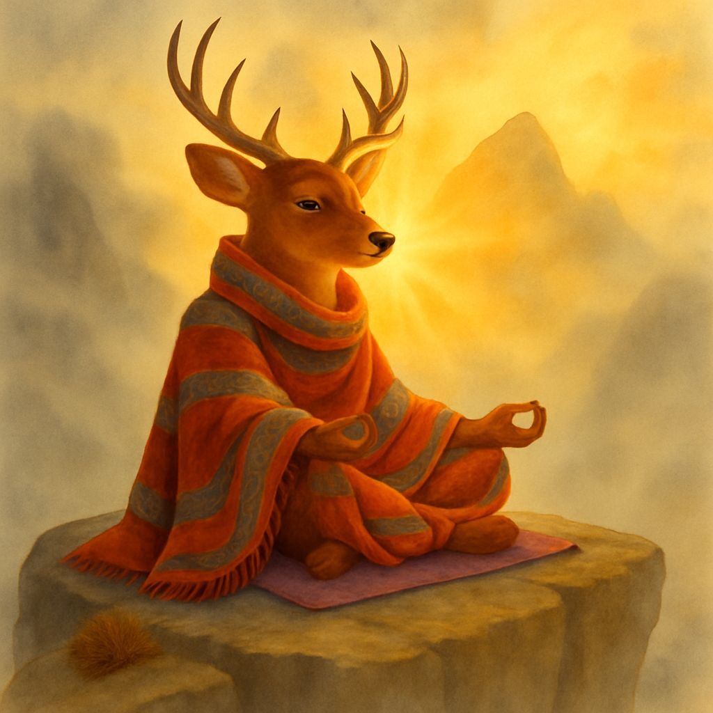 Mythical Hymalyan mystical deer.