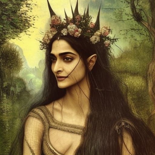 Sonam kapoor as an elve