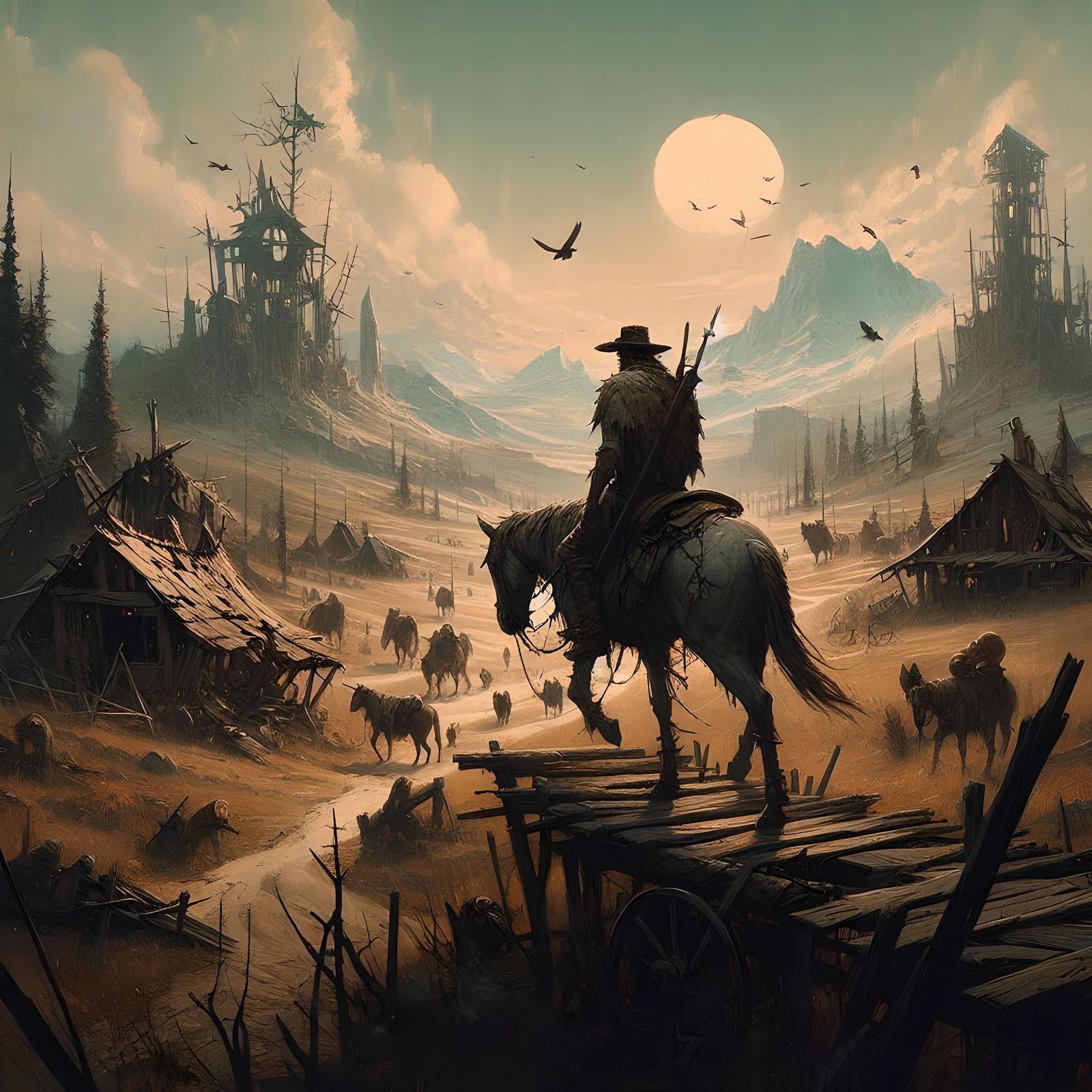 And still I roam, With broken knees I wander