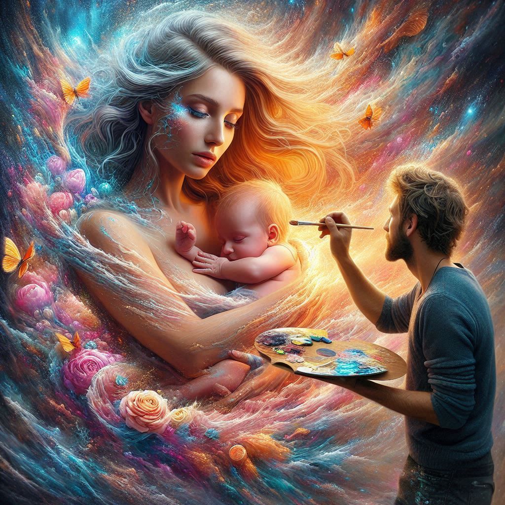 Painting them into his reality.  by @Mezza