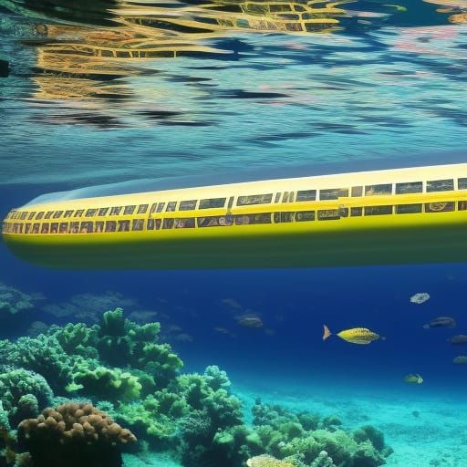 Luxury Public Submarine with Windows _ #04