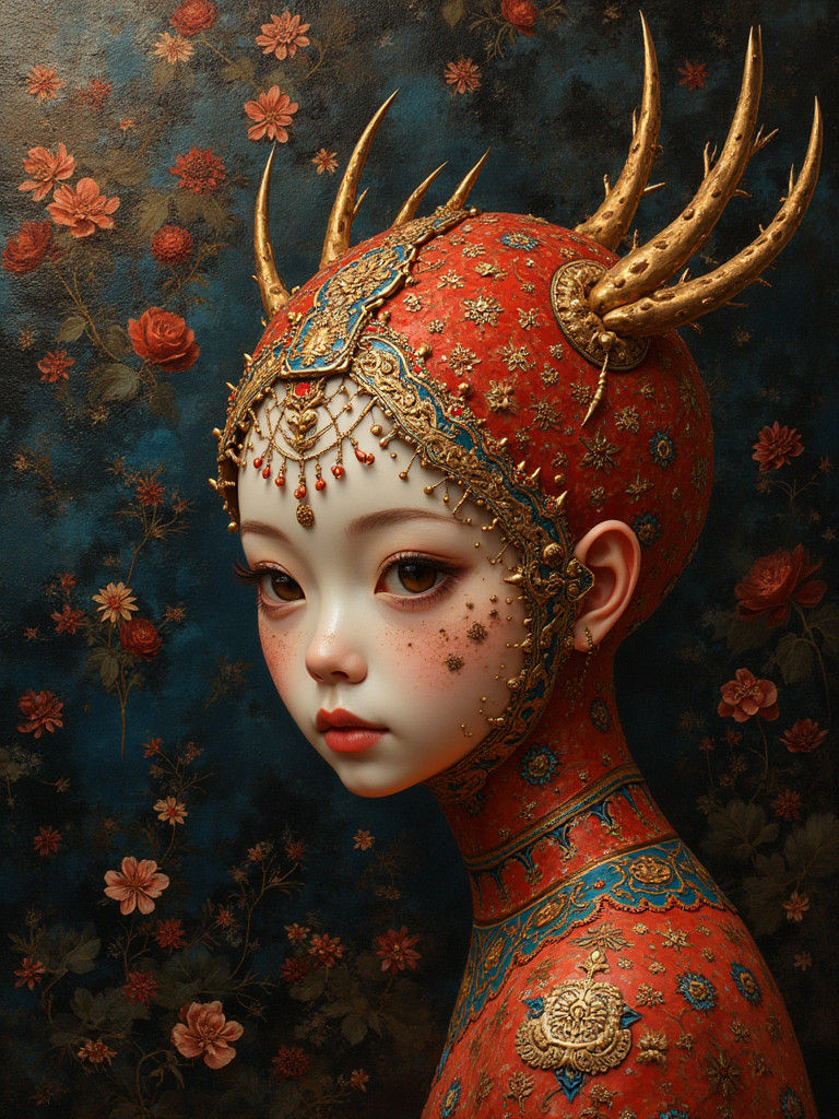 Portrait Over Dark Tsingy Rouge  by @ing