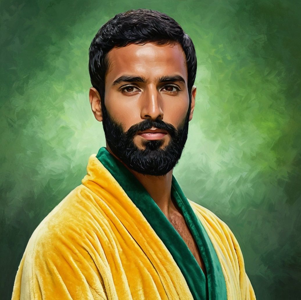 A gorgeous man with full beard