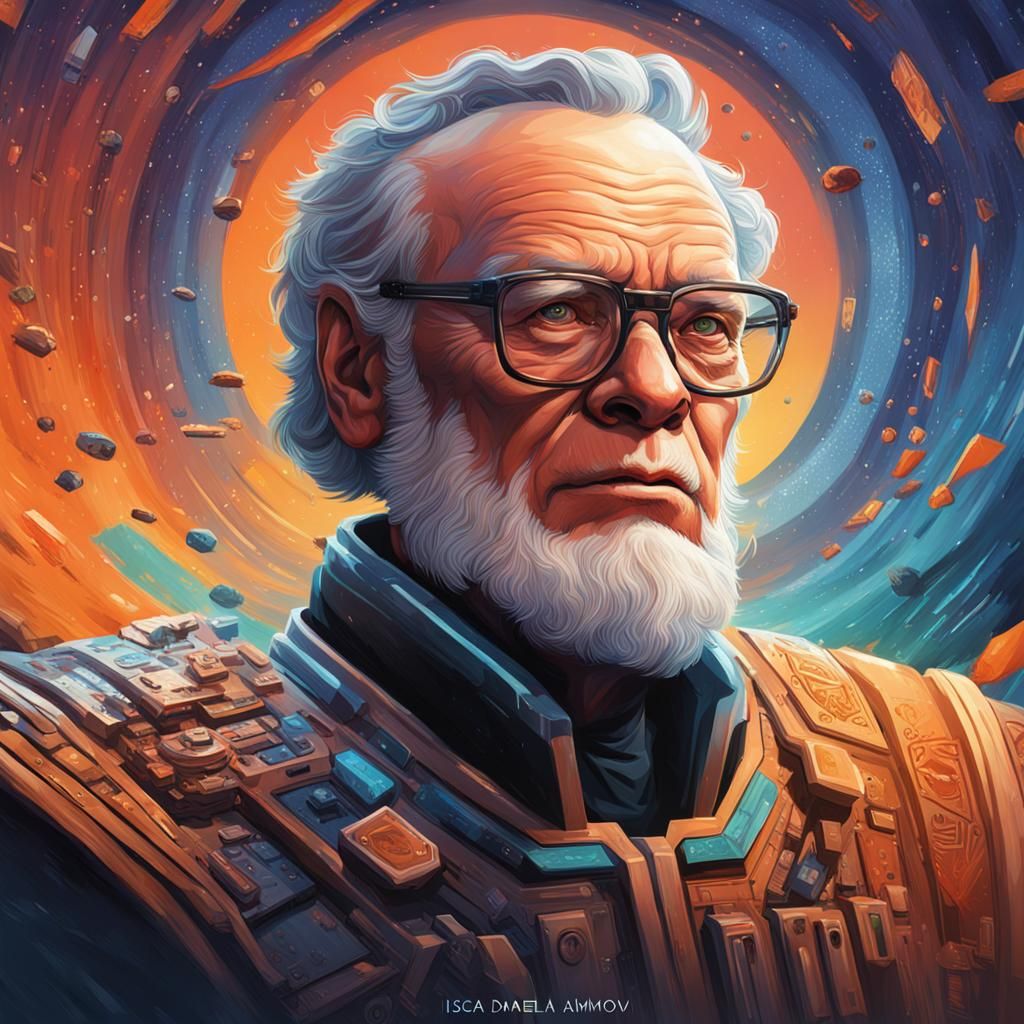 Isaac Asimov's R. Daneel Olivaw AI Generated Artwork NightCafe Creator