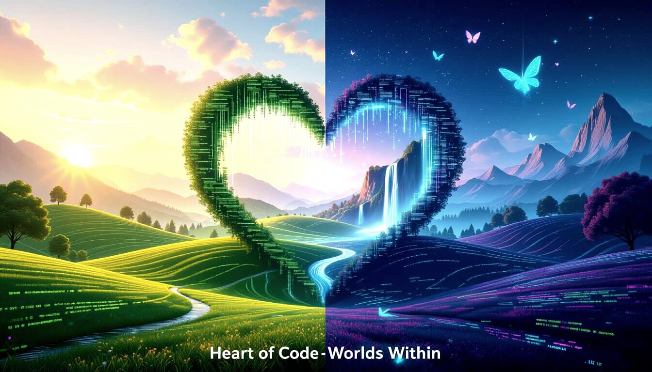 10/27/2025- NC Challenge Things Made of Code #1111 “Heart of Code – Three Worlds Within”
Art By Archangel ...  by @Archangel Tara 
